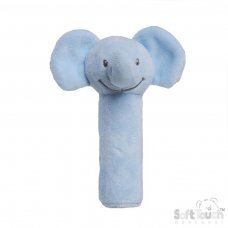 ESQ66-B: Blue Eco Elephant Squeaky Toy